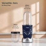 Prestige Nutri Mate 400W Mixer Grinder Compact Multipurpose Blender with 2 Jars & 3 Lids - Image 2