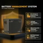 V-Guard Li-Energy 1.10 12.8V /100 Ah Lithium-Ion Battery for home, shops and offices| 1.28kWh Energy | Inbuilt BMS for Overall Protection - Image 2