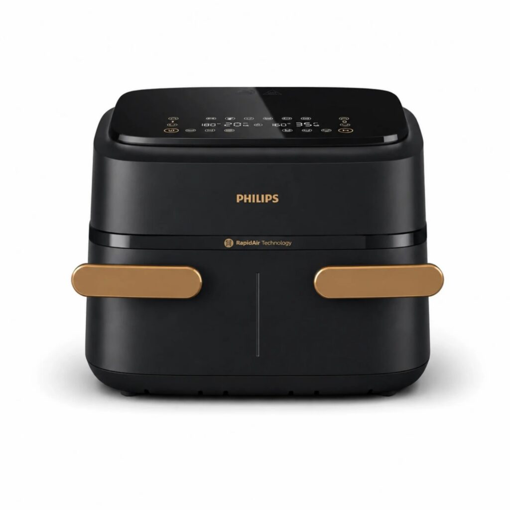 Philips 7.1L Dual Basket Digital Air Fryer With 10-in-1 Cooking (NA154/00)