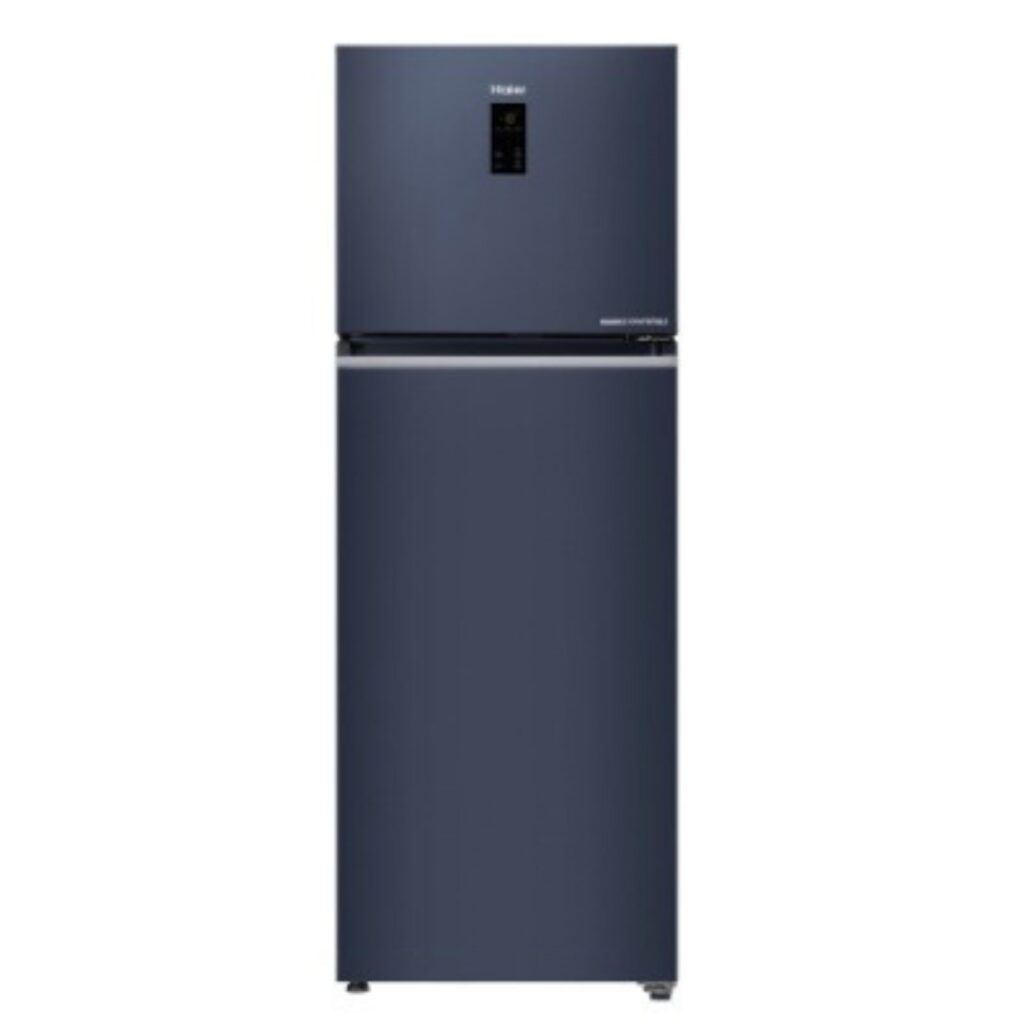 Haier 358 L 2 Star Convertible Frost Free Double Door Refrigerator (HRF-4082BLUSA-P, Ultramarine Steel)