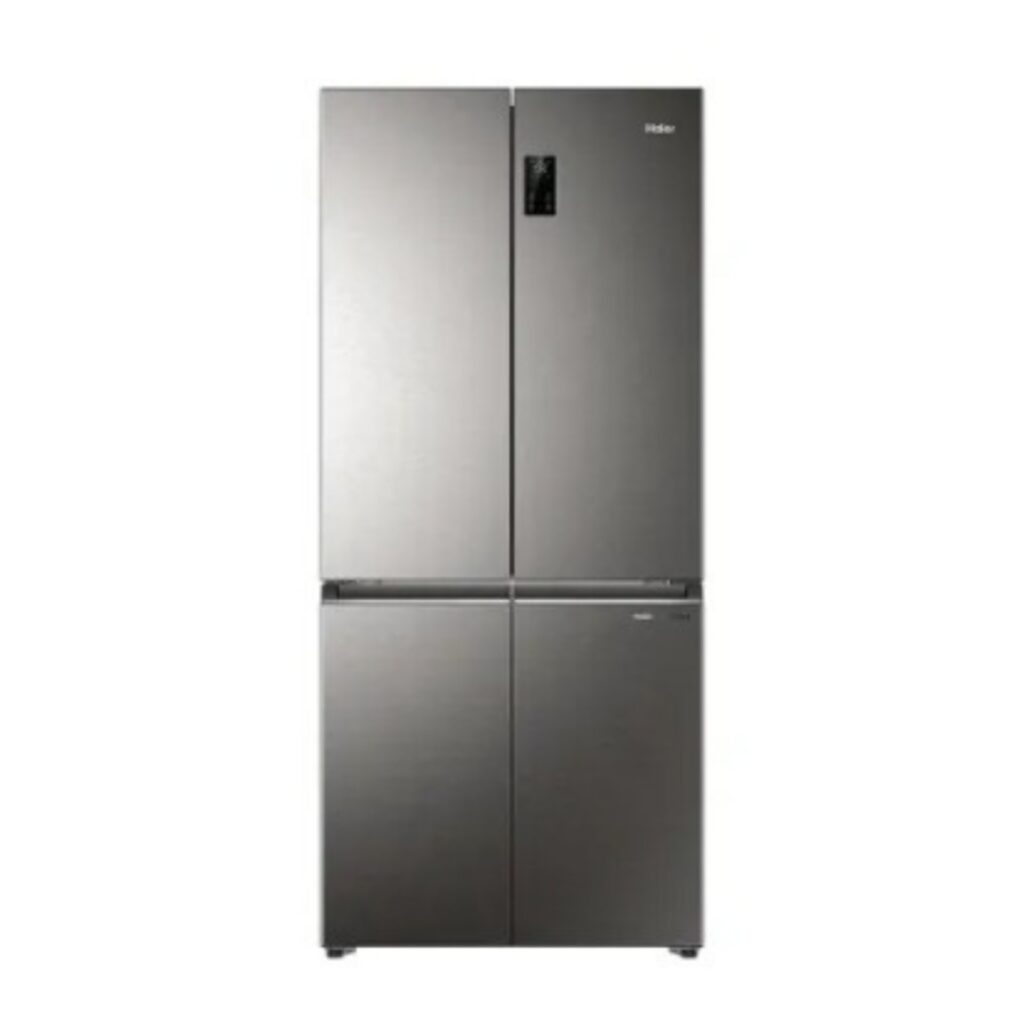 Haier 520 L 3 Star Lumiere French Door 4 Door Side by Side Refrigerator (HRB-600IS, Inox Steel)