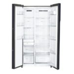 Haier 602 L 3 Star 2-Door Side by Side Wi-Fi Refrigerator (HRS-682KGU1, Black Glass) - Image 3