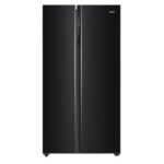 Haier 602 L 3 Star 2-Door Side by Side Wi-Fi Refrigerator (HRS-682KGU1, Black Glass)