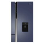 Haier 592 L 3 Star Convertible 3 Door Side by Side Wi-Fi Refrigerator Water Dispenser (HRT-683WGKU1, Graphite Black) - Image 3