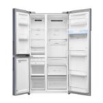 Haier 592 L 3 Star Convertible 3 Door Side by Side Wi-Fi Refrigerator Water Dispenser (HRT-683WGKU1, Graphite Black) - Image 4