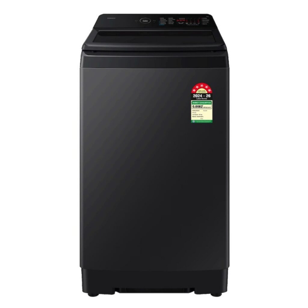 Samsung 10.0 kg 5 Star Fully Automatic Top Load Washing Machine with Ecobubble™ & Heater (WA40F10H2B, Black)
