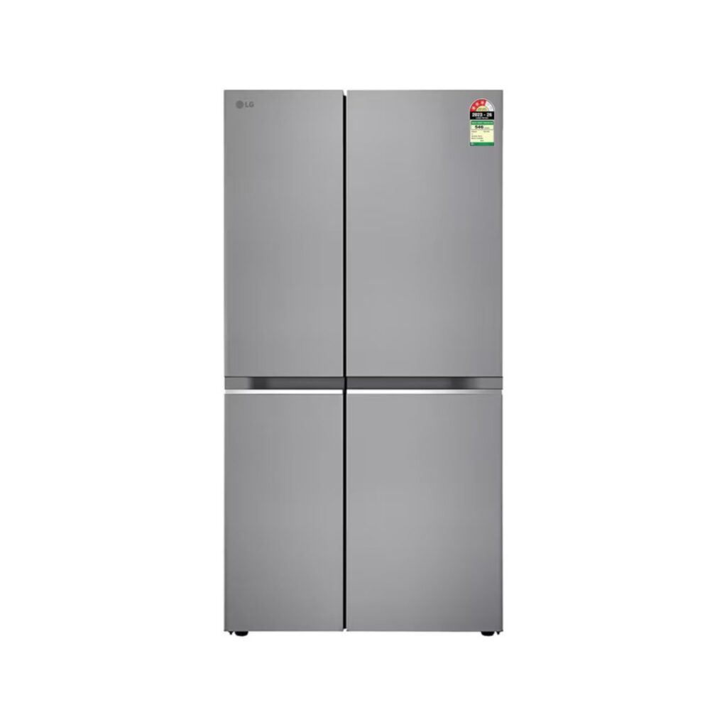 LG 650L 3 Star Convertible Side by Side Refrigerator, Door Cooling+ (GL-B257HPZ3, Shiny Steel)