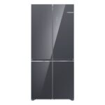 Bosch 503 L Series 2 French Door Bottom Mount Refrigerator, Glass door (KCP88E292I, Metallic grey)